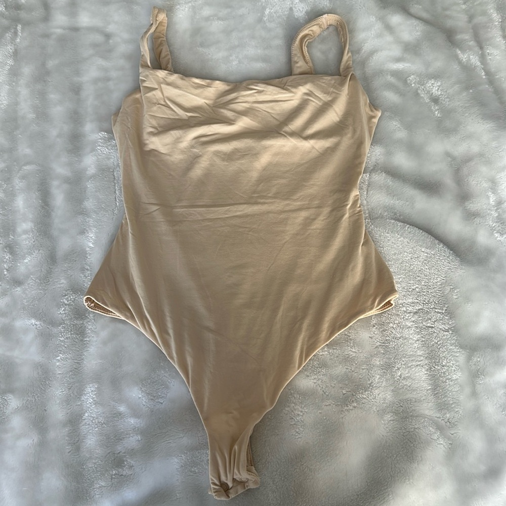 Skims square neck body suit size small